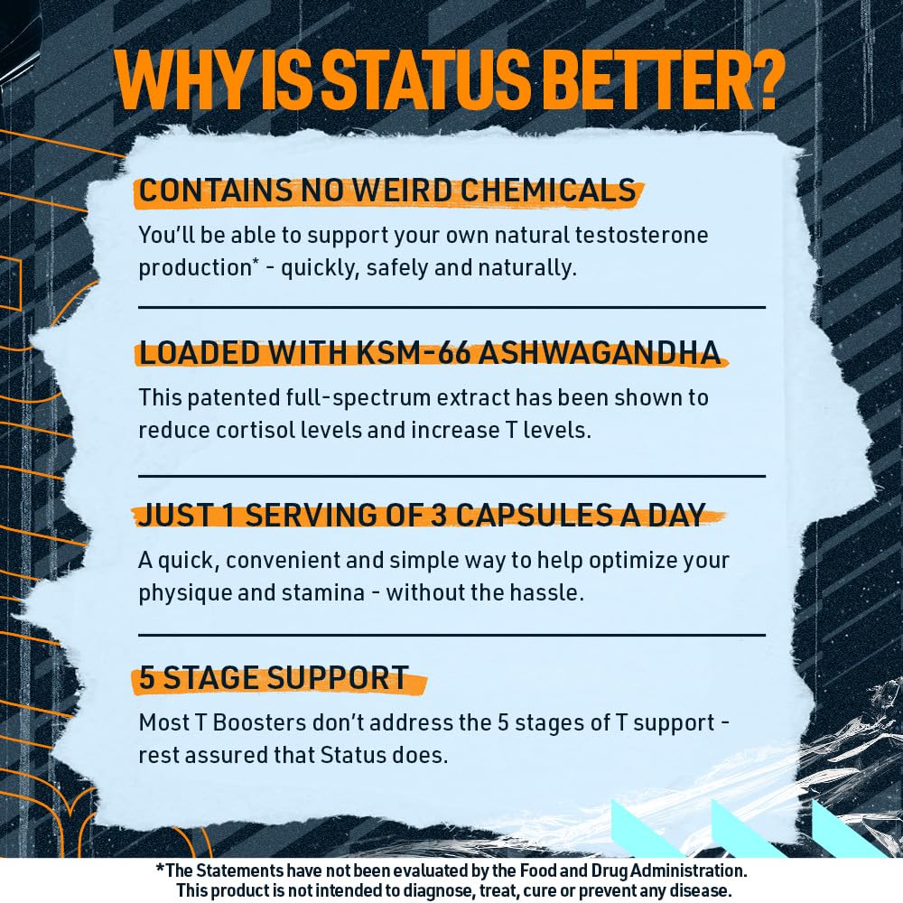 Blue Star Status capsules in hand during morning routine for energy.
