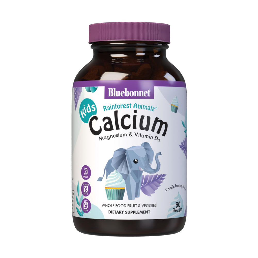BlueBonnet Animalz calcium magnesium d3 chews bottle supports growing bones and energy