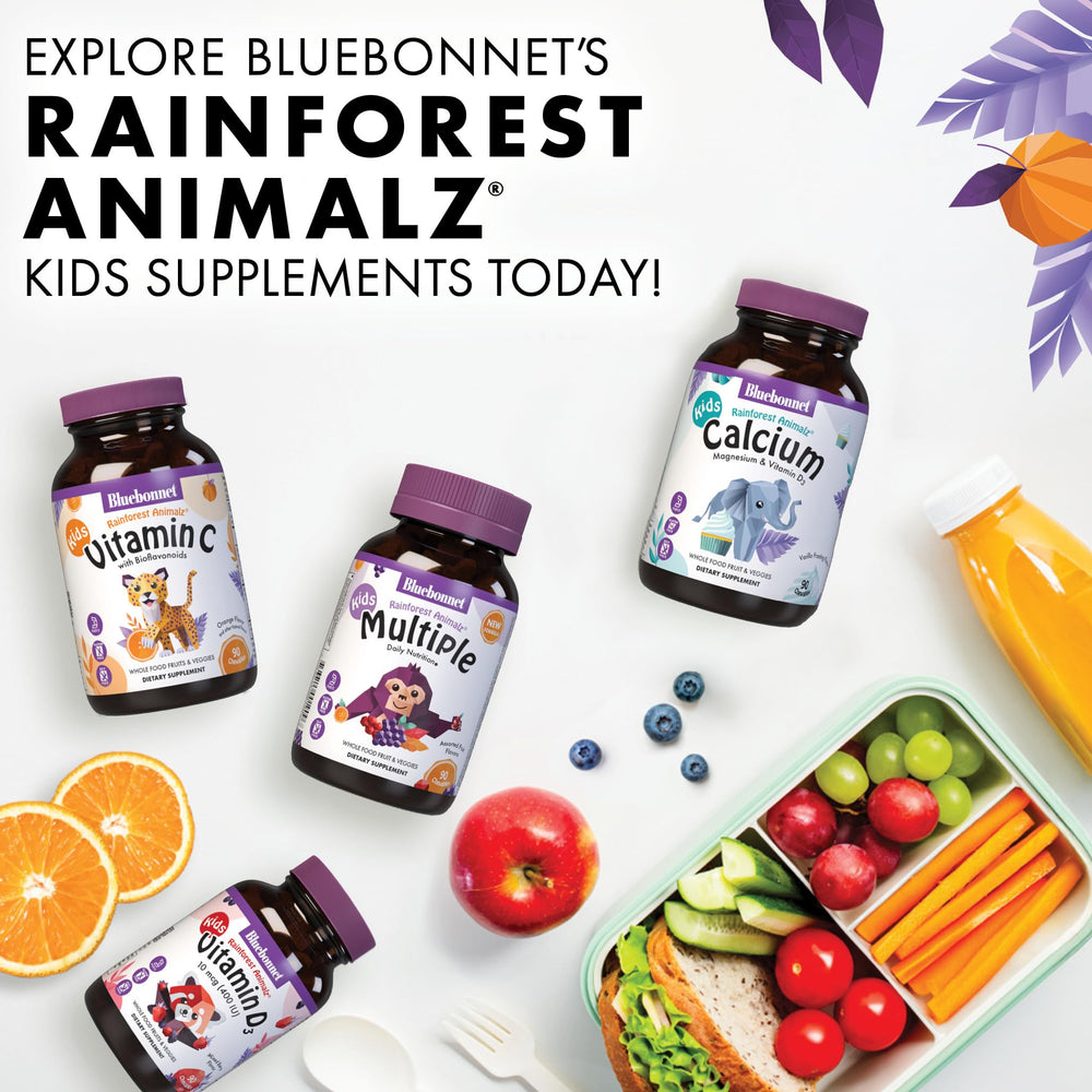 BlueBonnet Animalz fruits and vegetables mix image with colorful chew variety