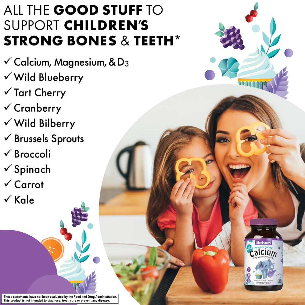 BlueBonnet Animalz kids daily dose guide image illustrates simple routine