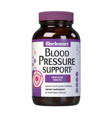 BlueBonnet Blood Pressure Support bottle with hawthorn for vascular balance.