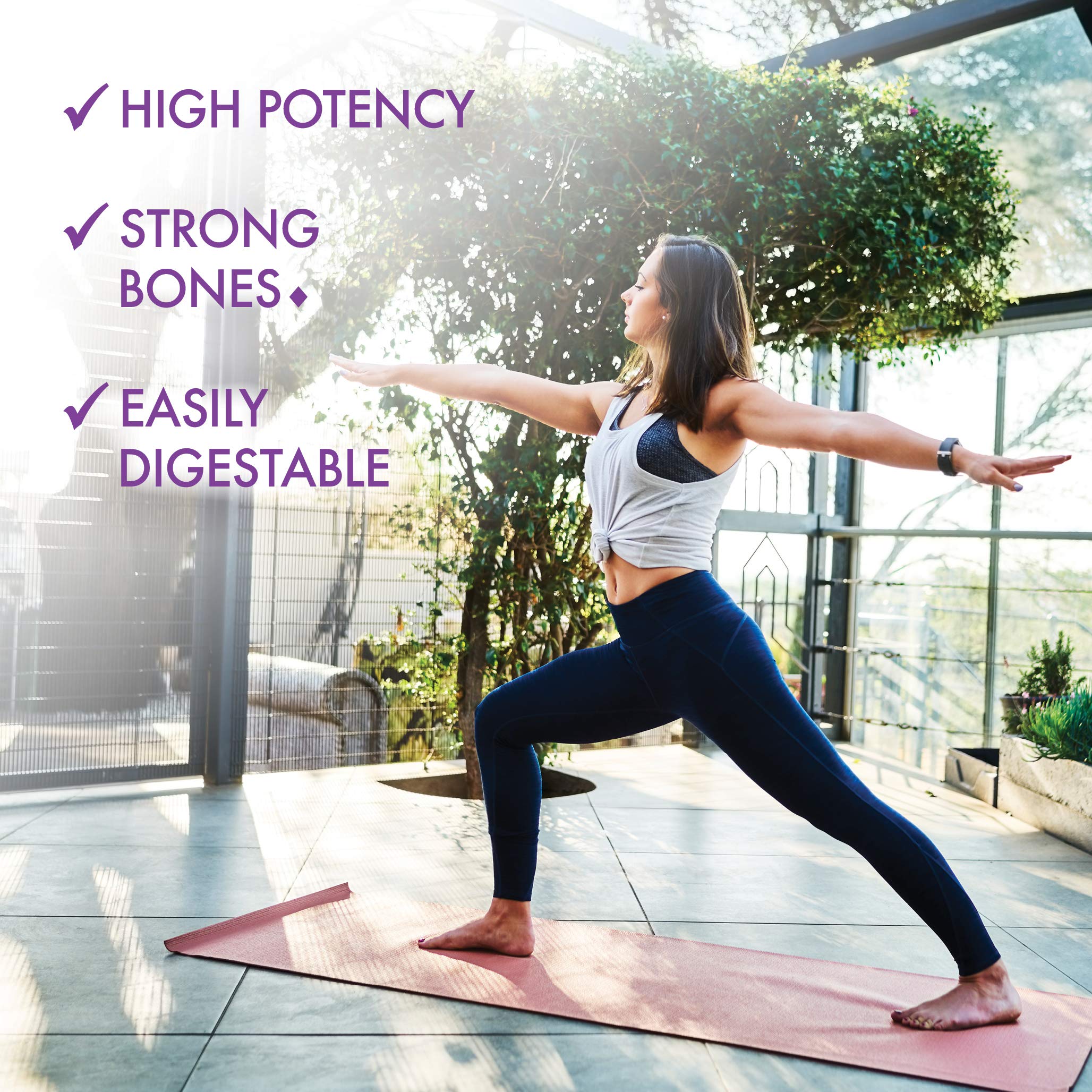 Bluebonnet ingredients listing emphasizes calcium, magnesium, vitamin D3 for bone and muscle wellness.
