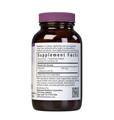 Bluebonnet CellularActive CoQ10 ubiquinol label closeup highlights absorption.