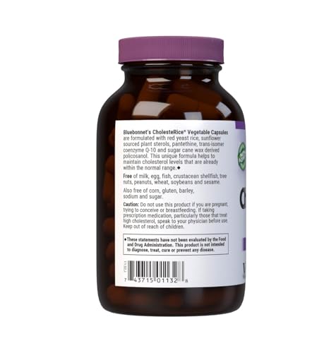 BlueBonnet CholesteRice bottle highlighting sunflower plant sterols for vegan use