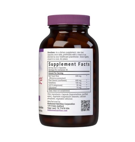 BlueBonnet CholesteRice red yeast rice capsule close-up for potential cholesterol support