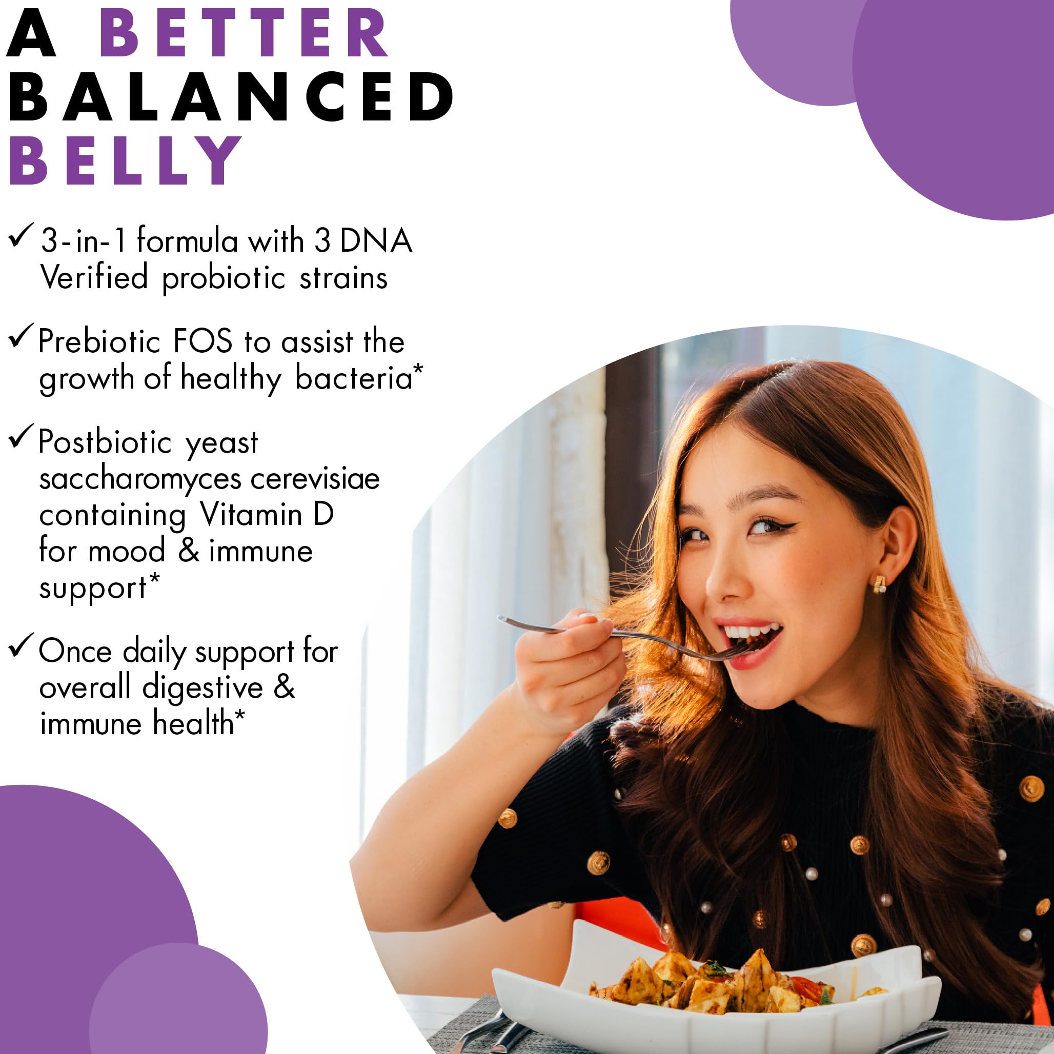 BlueBonnet digestive health scene with bottle beside meals illustrating daily gut wellness routine