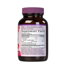 BlueBonnet EarthSweet 400mcg chewable tablets close-up highlighting convenient daily use.