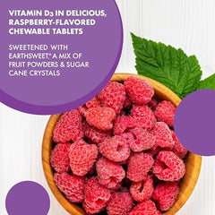 Front label of BlueBonnet EarthSweet D3 2000 IU chewables