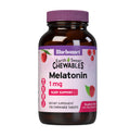Bluebonnet EarthSweet Melatonin 1 mg Fast-Acting Chewables – Nighttime Sleep Support, Gluten Free & Vegan, Raspberry (120 Tablets)