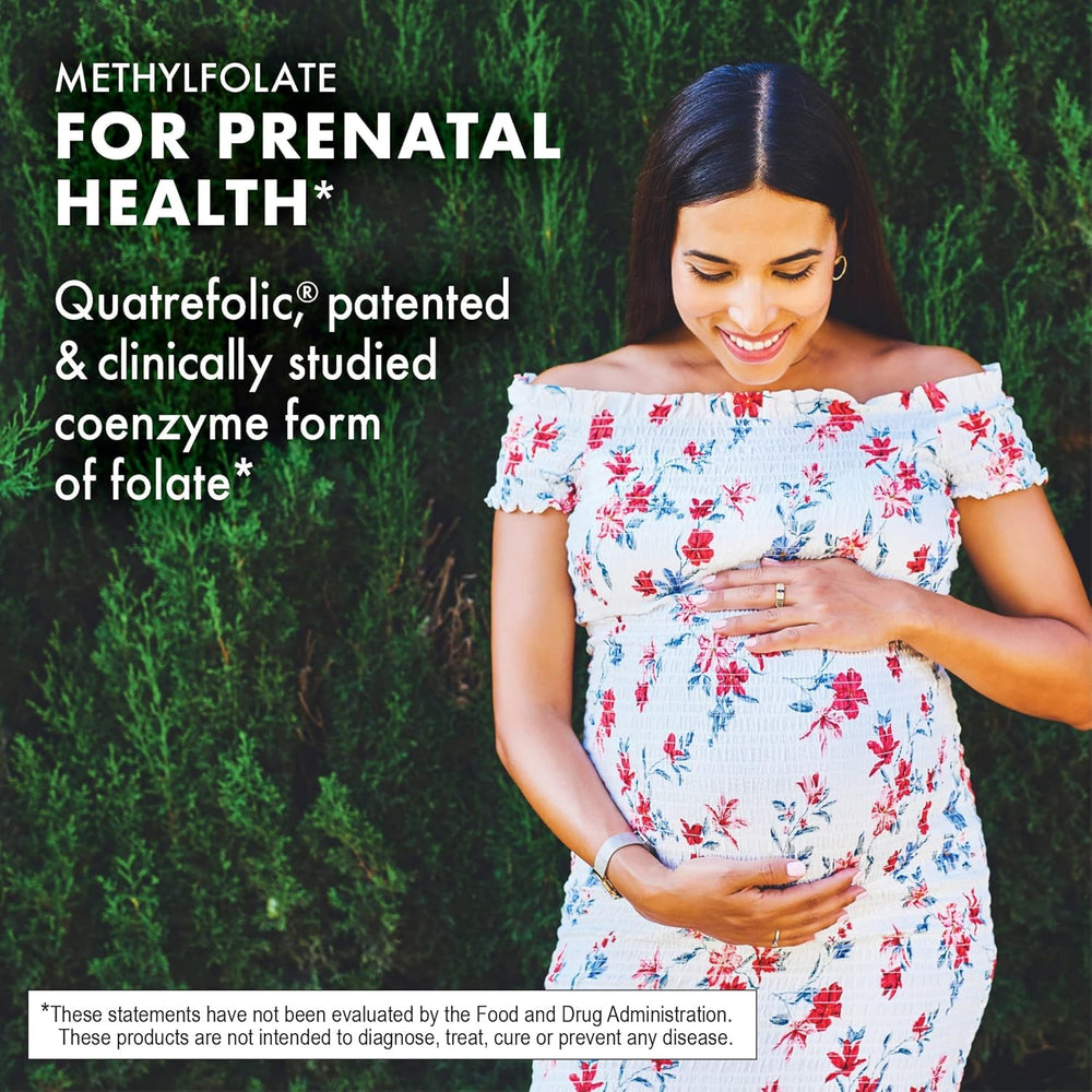 BlueBonnet EarthSweet 800mcg methylfolate for prenatal-friendly nutrition.