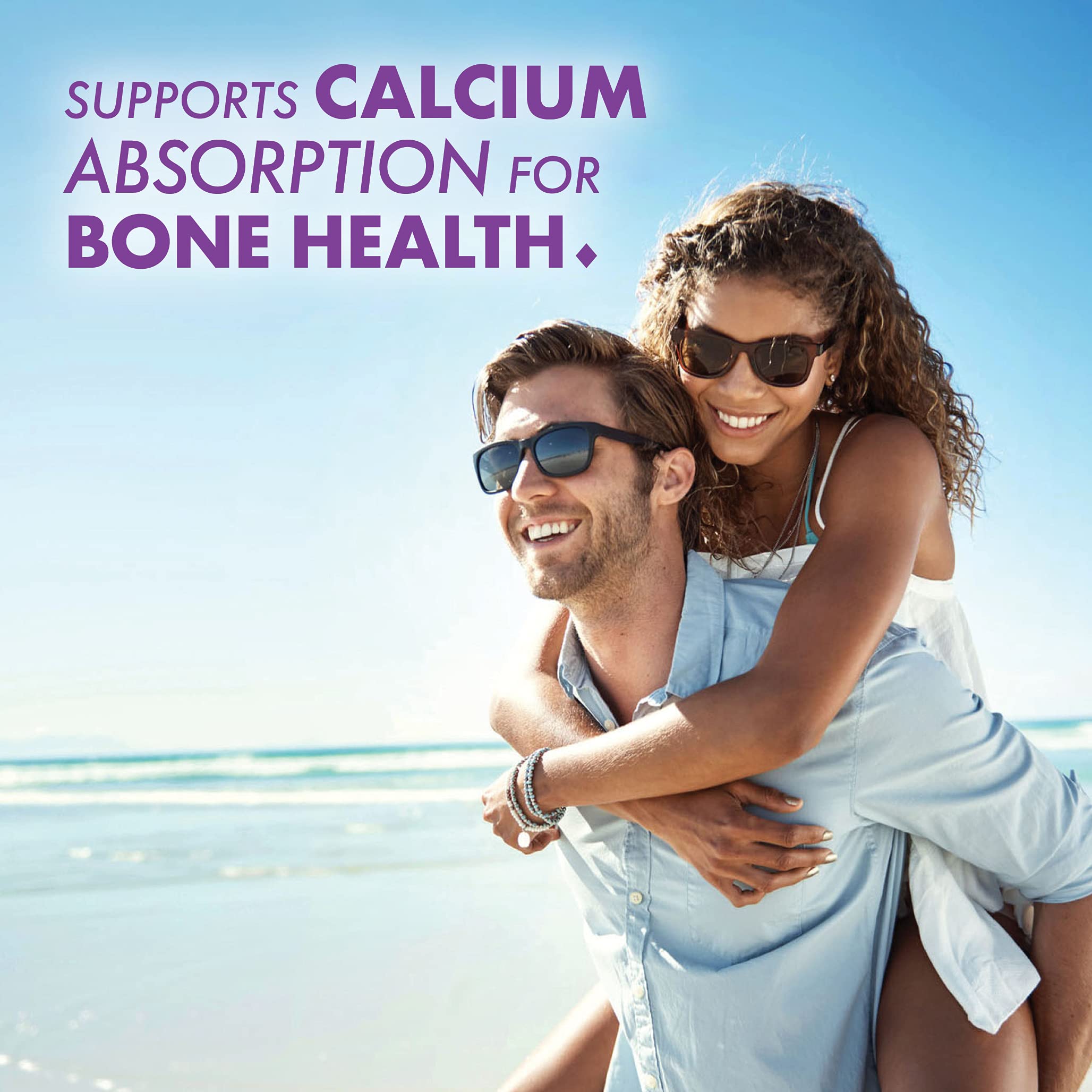 BlueBonnet Vitamin K2 MK-7 bottle label highlights absorption and calcium utilization