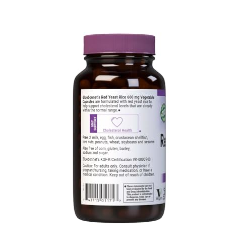 Bluebonnet label close-up showing kosher and gluten-free certification.