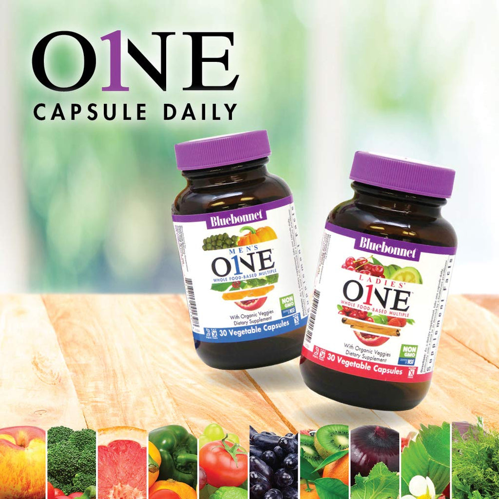 BlueBonnet Ladies One organic vegetable blend visuals for plant-based nourishment.