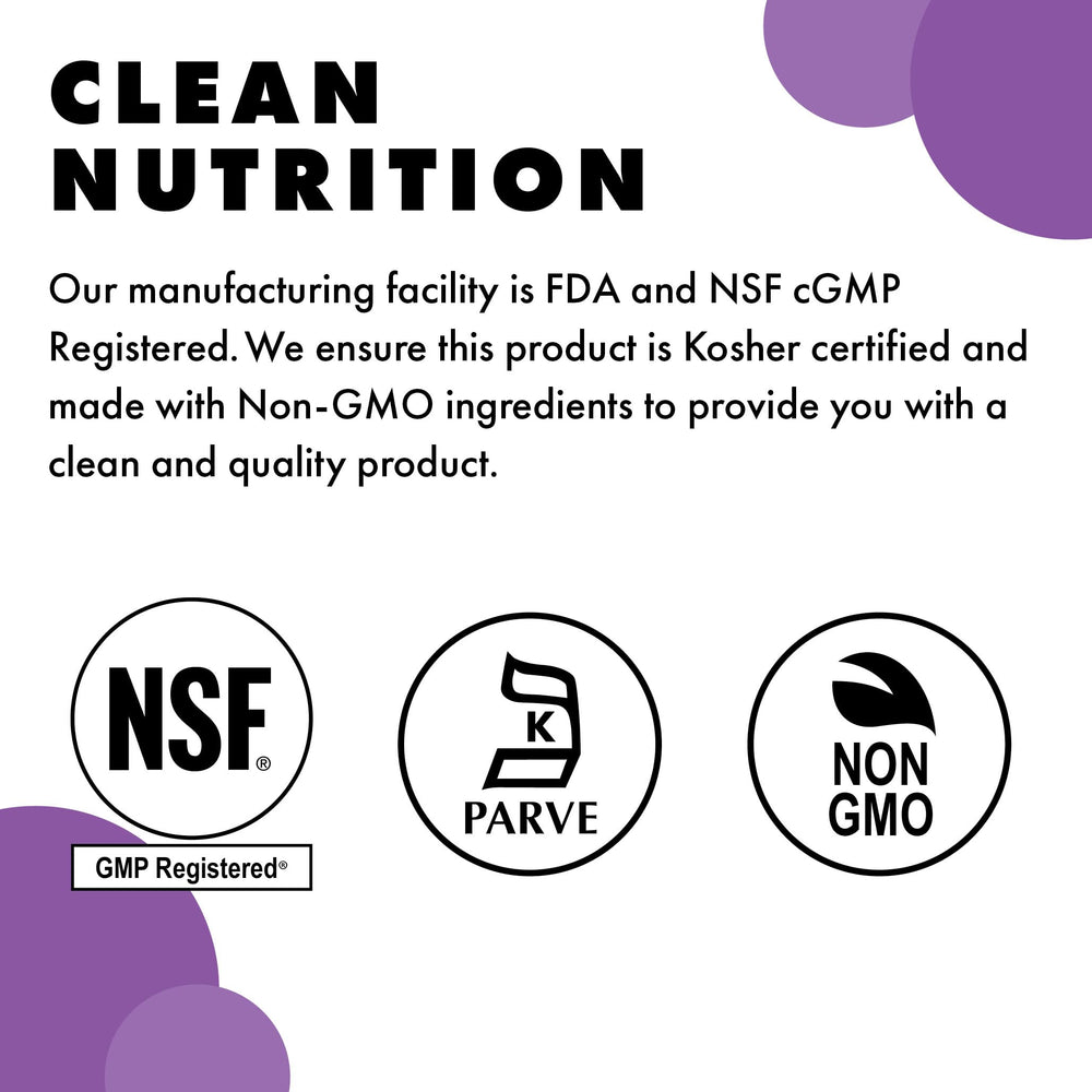 BlueBonnet Magtein ingredients list highlighting allergen-free formulation.