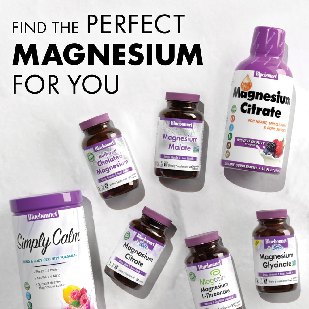 BlueBonnet Magtein vegan logo indicating plant-based magnesium option.