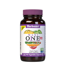 Bluebonnet Maxi One iron-free bottle highlighting daily wellness support