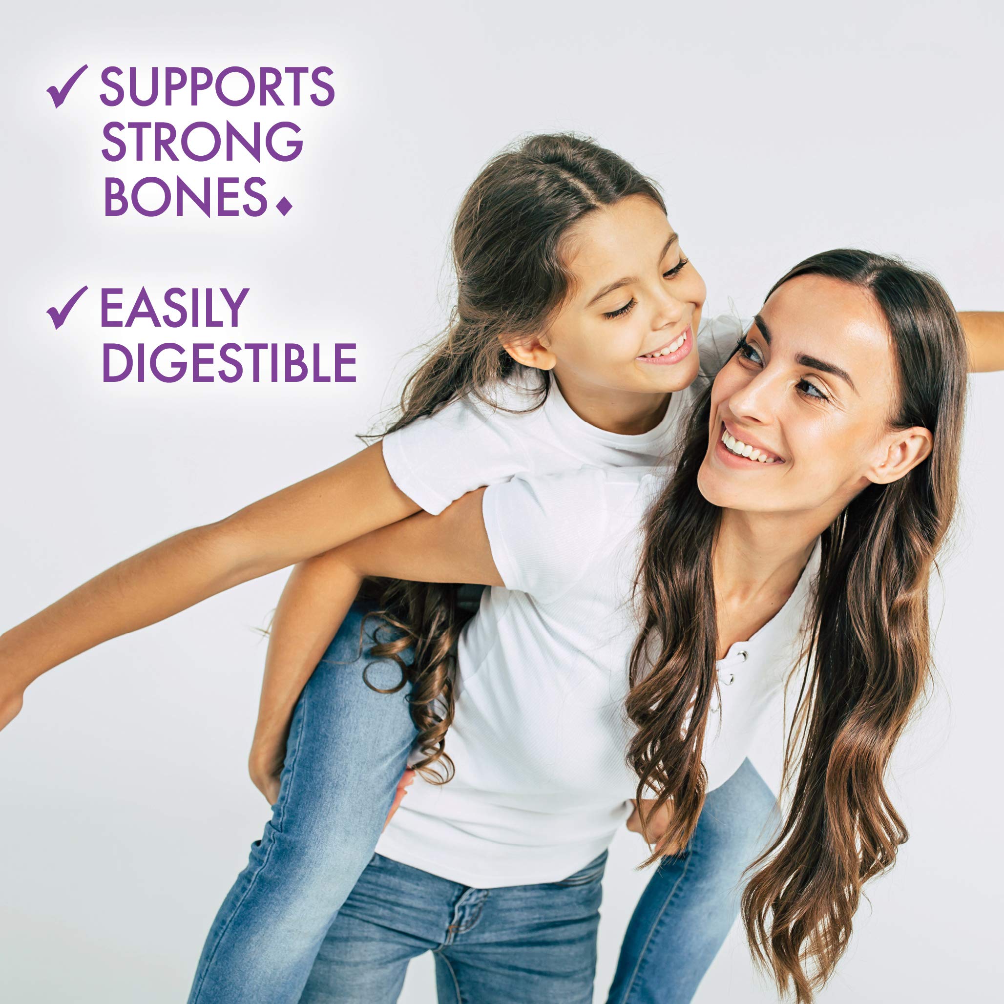 Bluebonnet Milk-Free Calcium 1200mg packaging highlights gluten-free, dairy-free formulation.