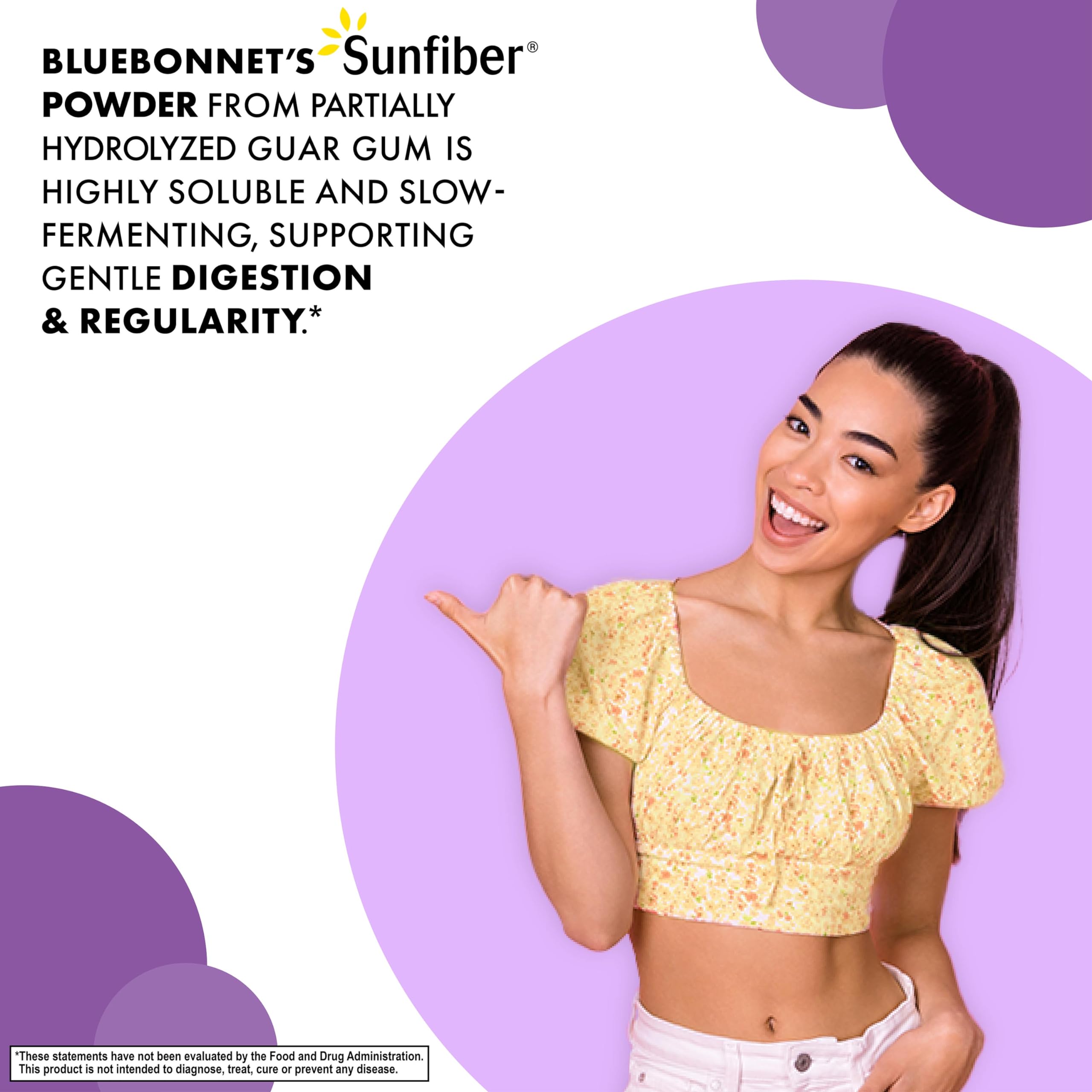 BlueBonnet Sunfiber scoop for convenient serving