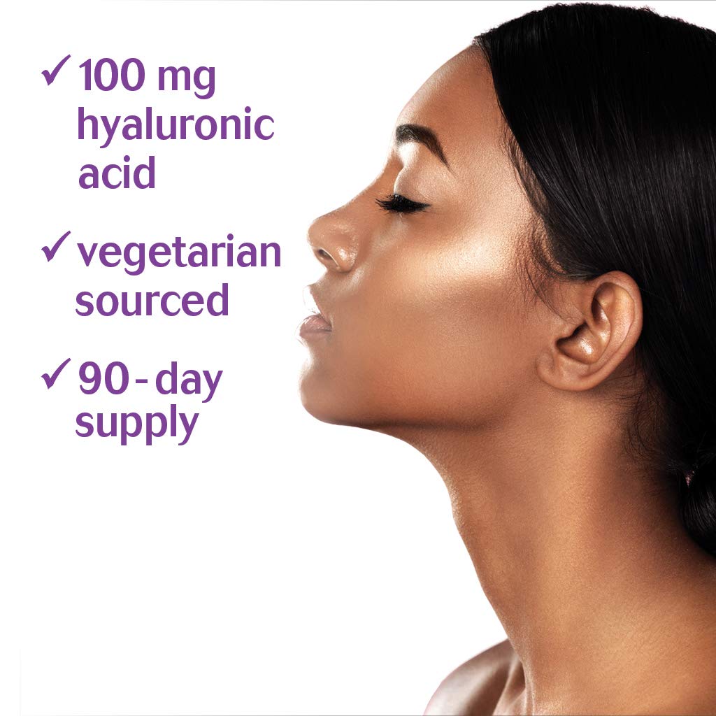 BlueBonnet Vegetarian hyaluronic acid softgel product image indicates plant-based capsule