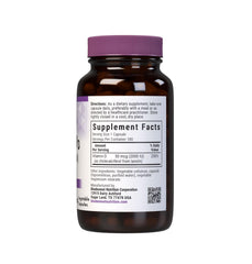 Bluebonnet Vitamin D3 2000 IU capsules close-up showing vegetarian capsules for immune and skeletal health.