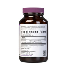 BlueBonnet Vitamin D3 softgels close-up highlights easy-to-swallow capsules.