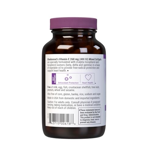 BlueBonnet Vitamin E softgel capsule closeup for easy daily intake.