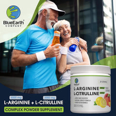 BlueEarth L-Arginine and L-Citrulline blend supports workouts
