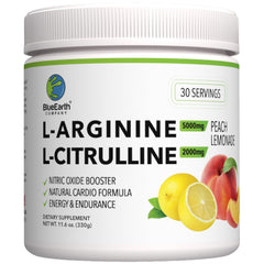 BlueEarth L-Arginine powder dissolves in water for easy daily use