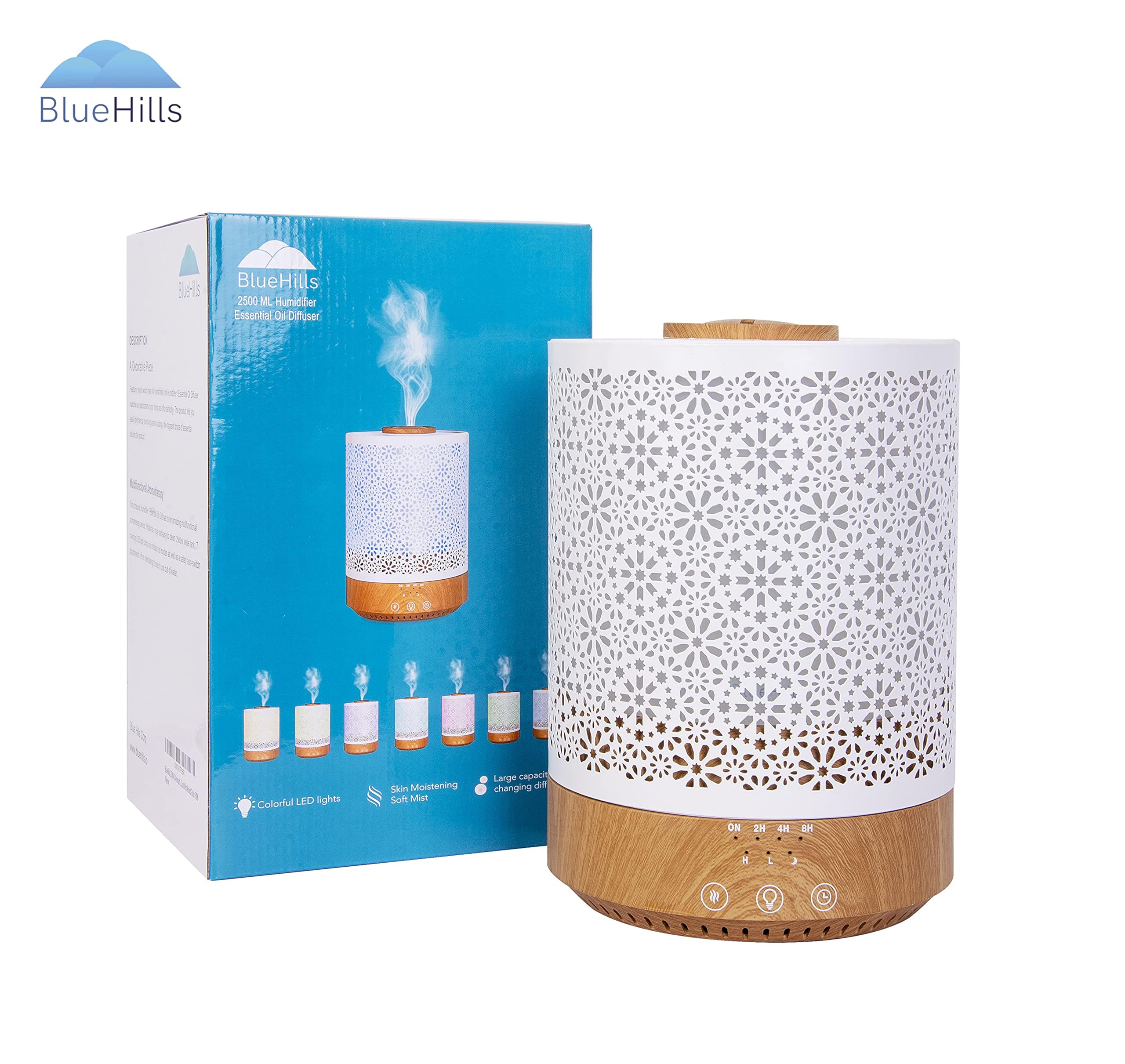 BlueHills 2500ml capacity tank enables long operation between refills