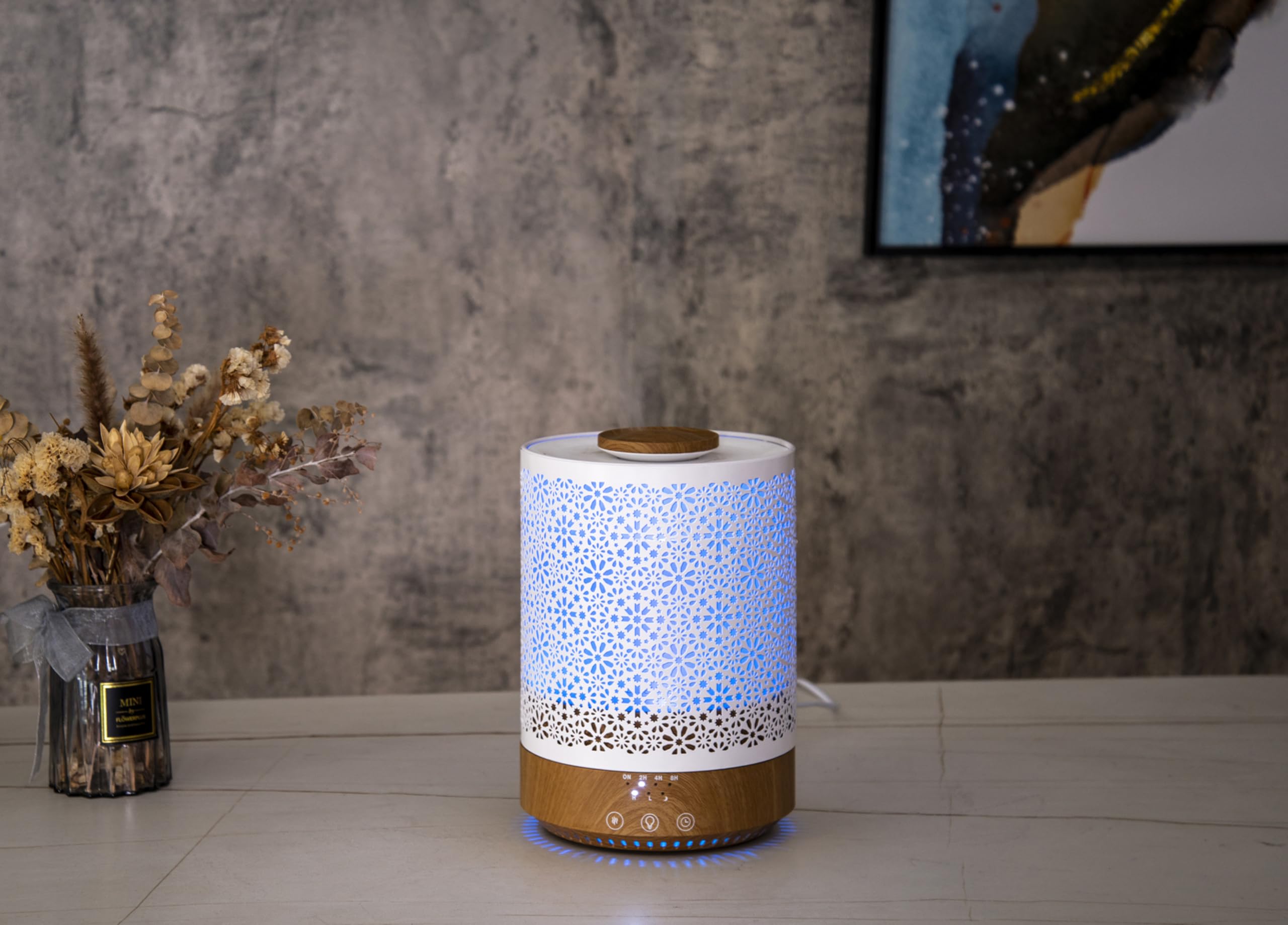 BlueHills high mist output humidifier covers larger room areas effectively