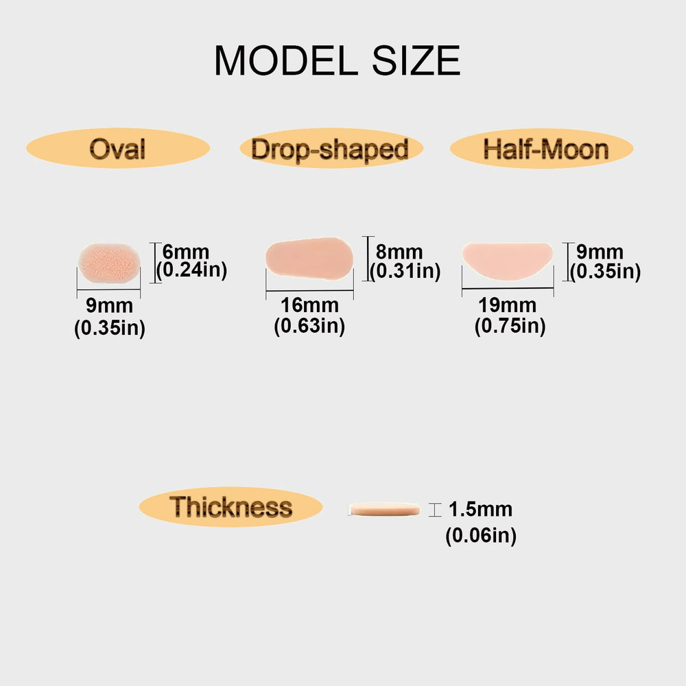 Bluelark EVA foam nose pads in drop shape offering versatile fit for various frames
