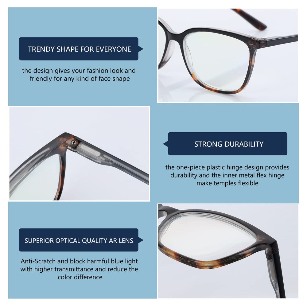 BLUEMOKY retro tortoise-frame cat-eye design suited for small faces.