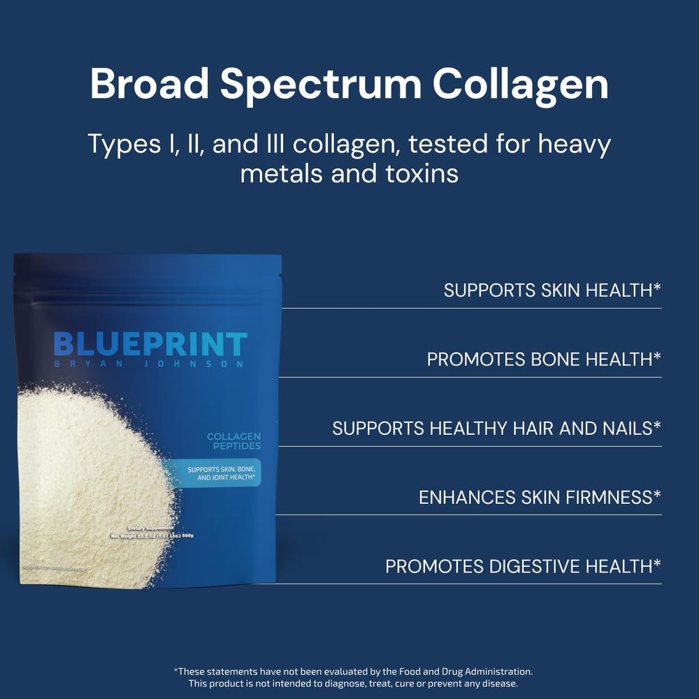 Blueprint Bryan Johnson collagen powder whisked into coffee for a smooth blend