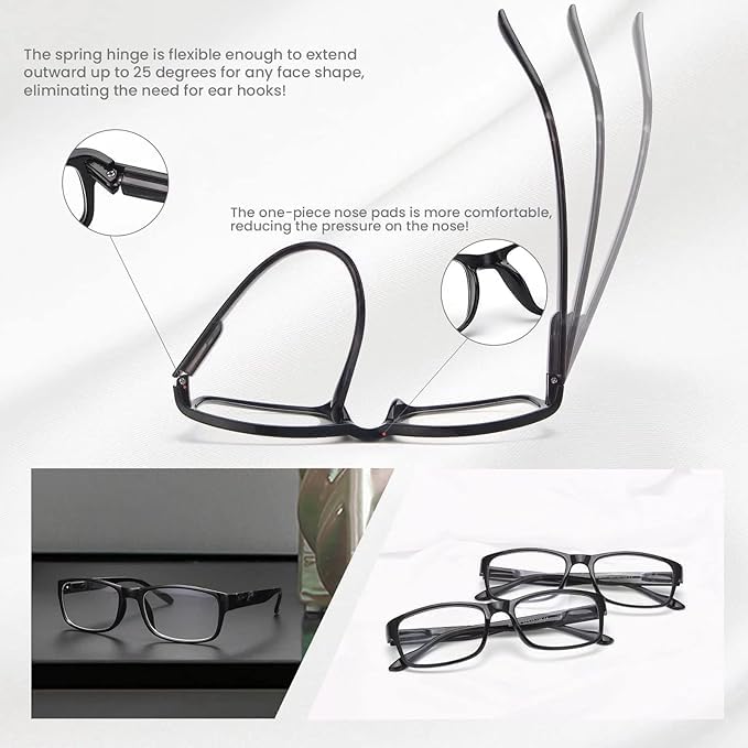BLS BLUES lightweight TR90 frames offering durability and all-day wear