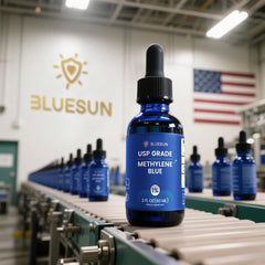 Bluesun Methylene Blue Drops dropper cap enables precise dosing