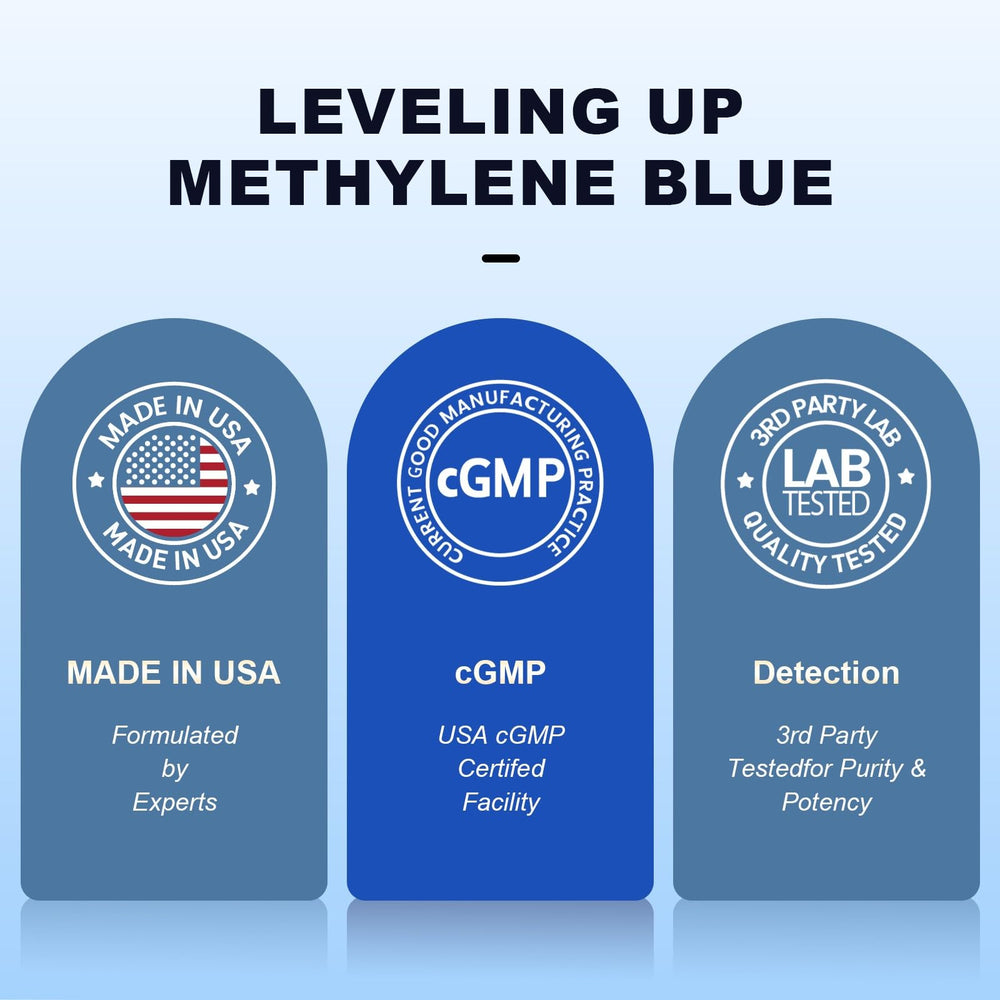 Made in the USA label on Bluesun bottle signals domestic manufacturing.