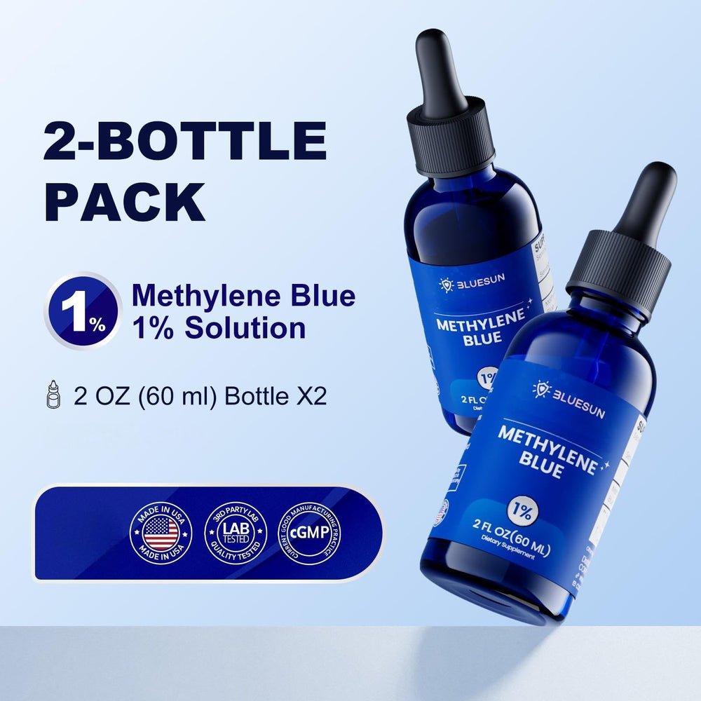Pack of 2 Bluesun bottles provides extended supply and value.