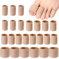 Blulu toe tubes 24-piece pack cushions toes and reduces friction for daily wear.