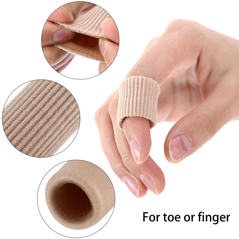 Blulu toe tubes fabric-coated shell provides comfy non-slip toe protection.