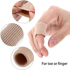Blulu toe tubes fabric-coated shell provides comfy non-slip toe protection.