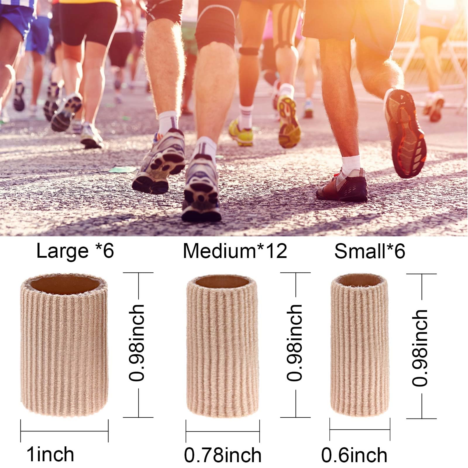 Blulu toe tubes soft-gel cushion protects toes from rubbing while walking.