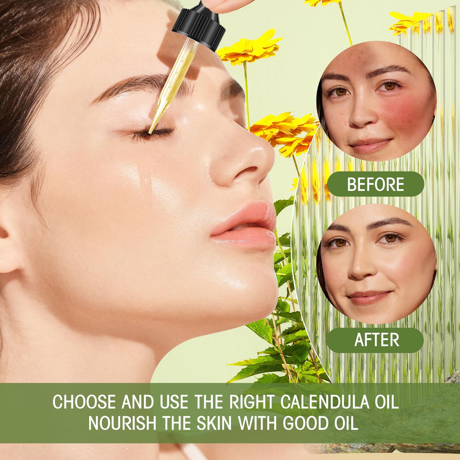 Bmrewax Calendula Oil for hair and scalp nourishment.