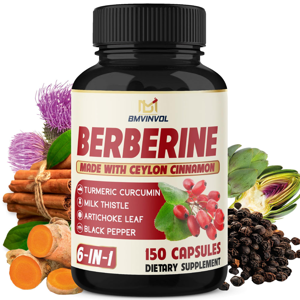 BMVINVOL Berberine capsules bottle for daily supplement use