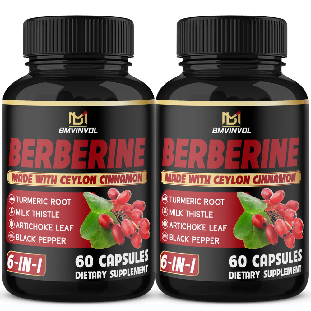 BMVINVOL berberine capsules bottle for daily supplementation