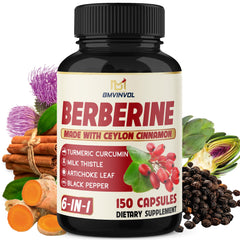BMVINVOL Berberine capsules bottle for daily supplement use