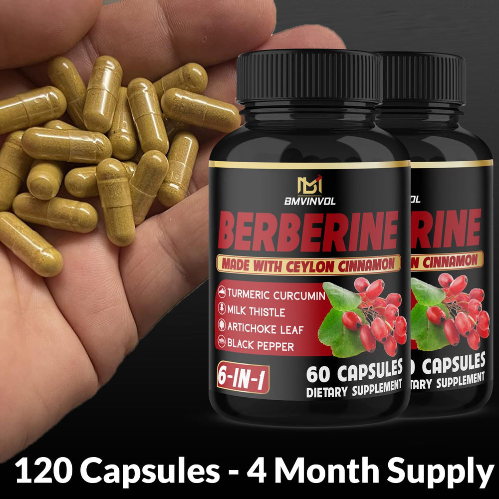 BMVINVOL berberine capsules two-pack for extended use