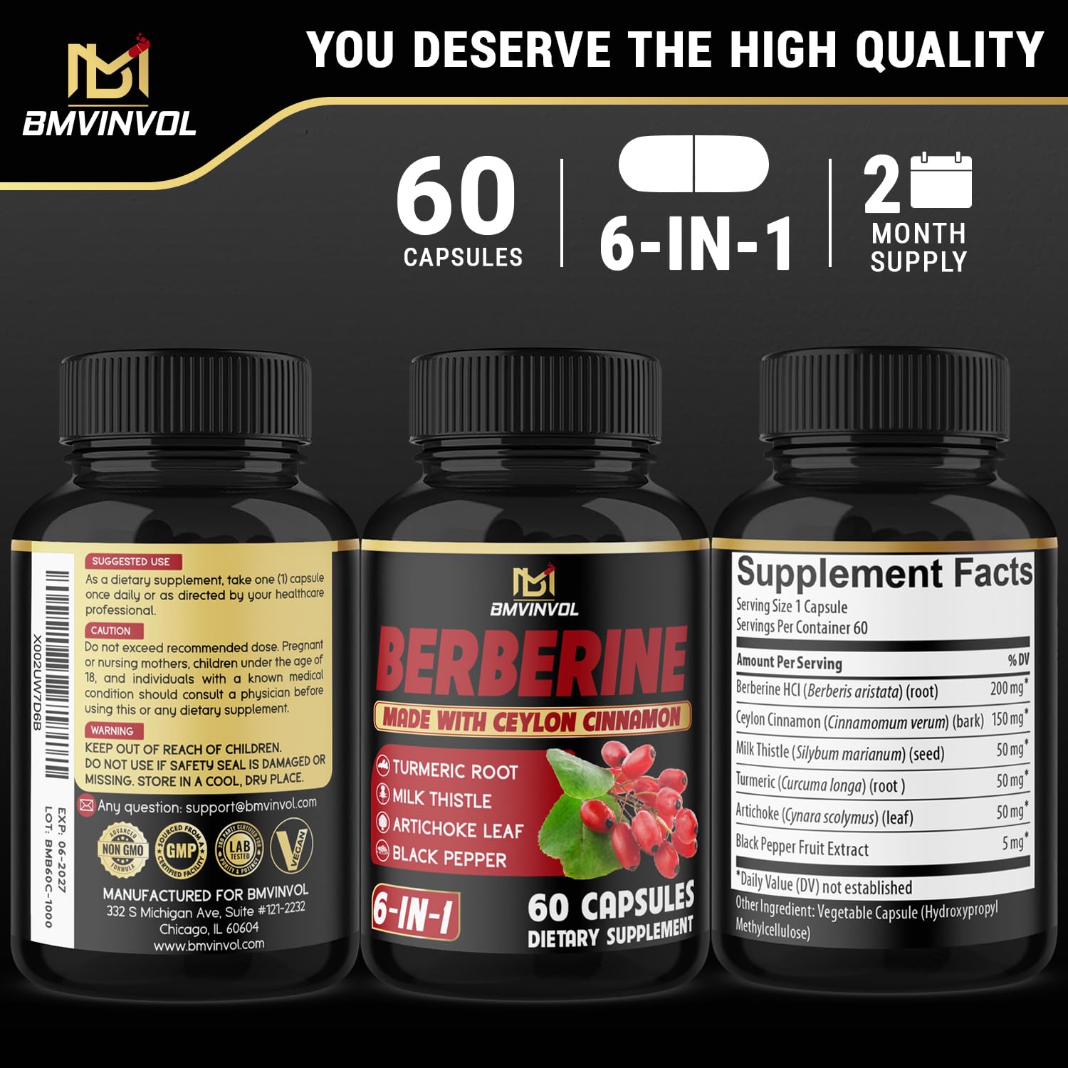 BMVINVOL cinnamon spice visual accompanying capsules