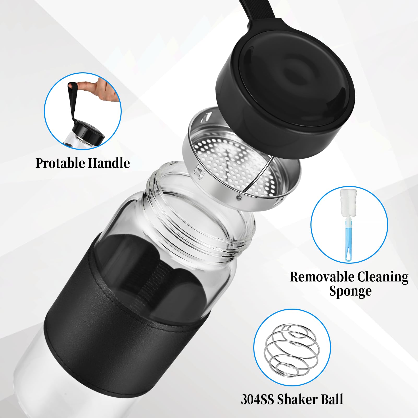 BNCWCQZ removable cleaning brush helps keep bottle hygienic