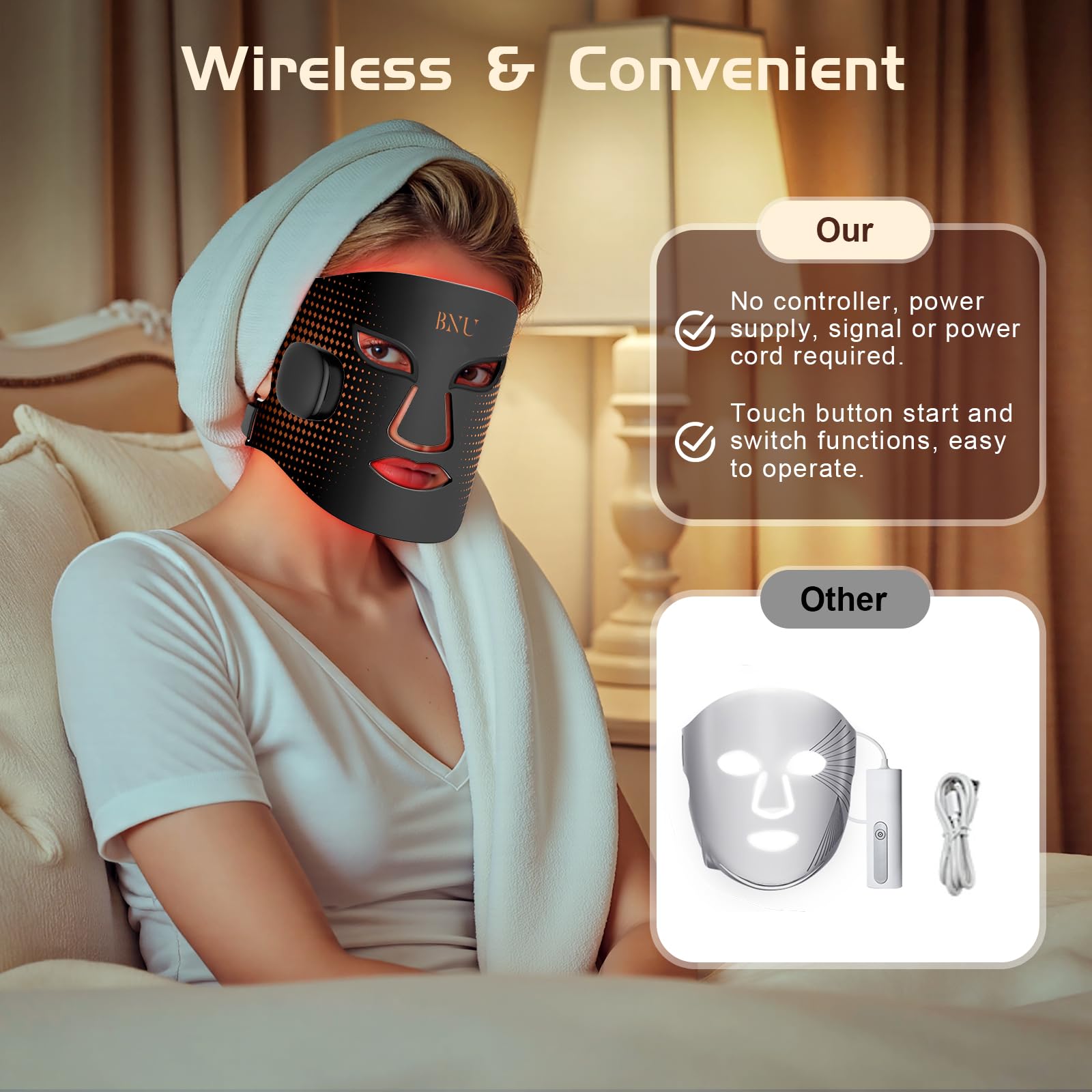 BNU blue light mode helps balance skin tone and clarity