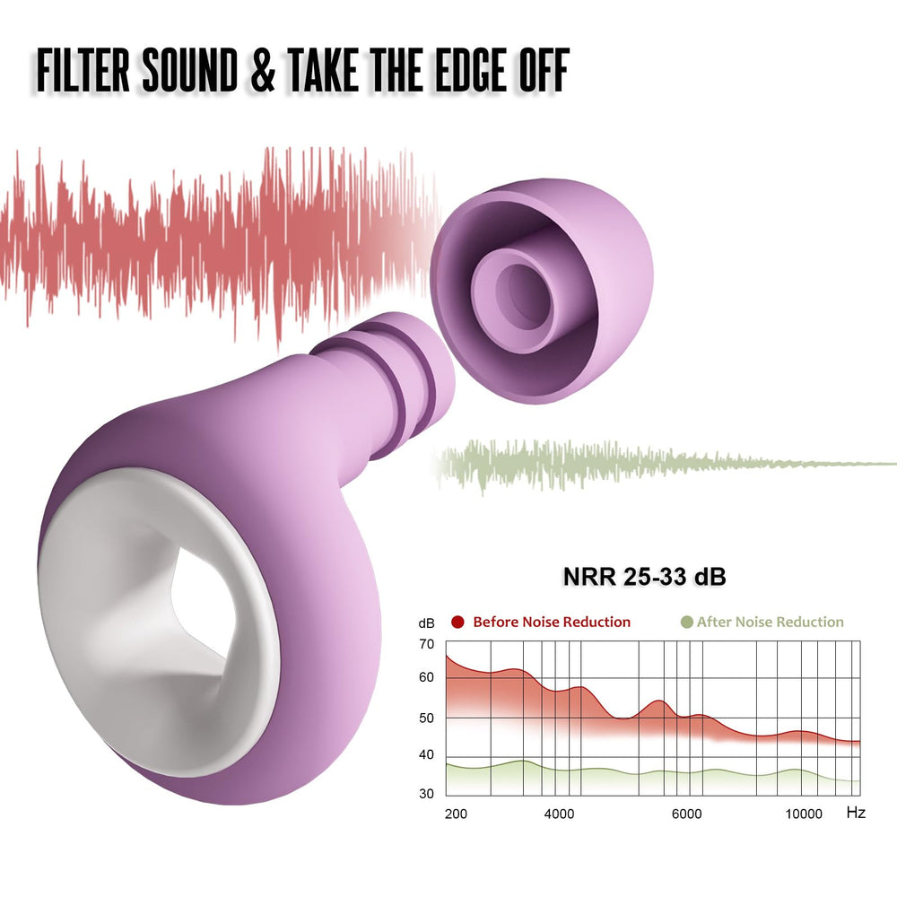 BNU round-fit ear plugs adapt to ear shape for lasting comfort.